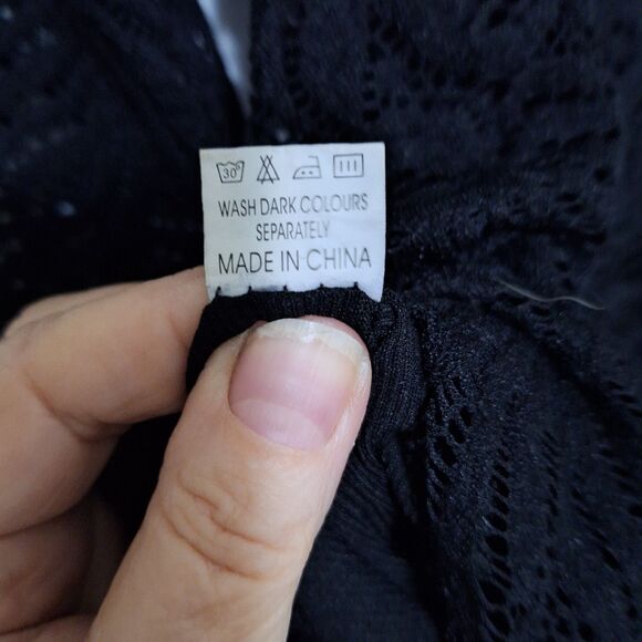 A Women's Lacey Rhinestone Top Evening Whimsigoth Fairy Grunge Sparkly XL - Picture 6 of 12